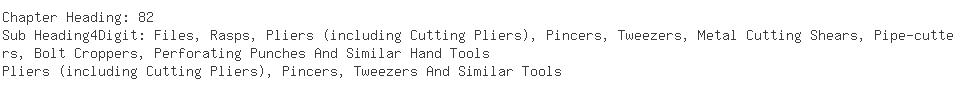 Indian Importers of plier - Sumitron Exports P. Ltd