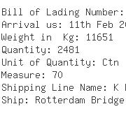 USA Importers of polyester nylon - Egl Ocean Line