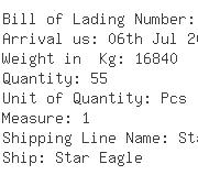 USA Importers of polyurethane - Panalpina Ocean Freight Div