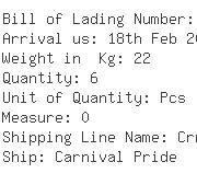 USA Importers of printer head - Carnival Cruise Lines