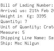 USA Importers of pump spare - Dhl Danzas Air And Ocean