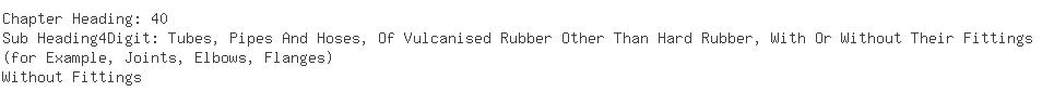 Indian Importers of rubber hose - Coal India Ltd