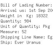 USA Importers of rubber tube - Panalpina Inc -ocean Freight