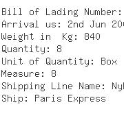 USA Importers of sealing rubber - Panalpina Inc -ocean Freight