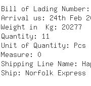 USA Importers of spindle - D A Hinojosa Tampico