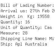 USA Importers of stabilizer - Mitsubishi Logistics America Corp