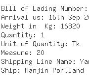 USA Importers of toluene - Pacific Shipping Corp