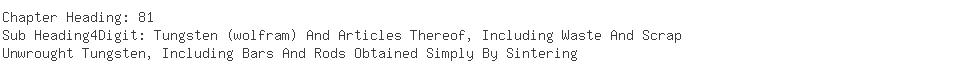 Indian Importers of tungsten - Ashish Industrial Corpn