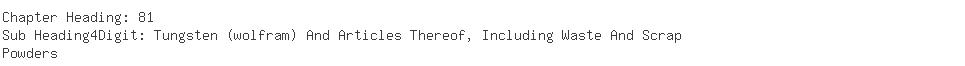 Indian Importers of tungsten - Larsen  &  Toubro Limited