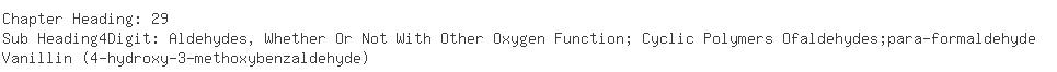 Indian Importers of vanillin - S Kushalchand  &  Co