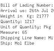 USA Importers of webbing - Pronto Cargo Corp -miami