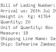 USA Importers of wooden box - Alcan C/o Livingstone