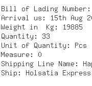 USA Importers of wooden case - Egl Ocean Line C/o