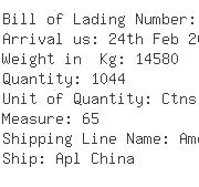 USA Importers of woven polyester - Apl Logistics Hong Kong