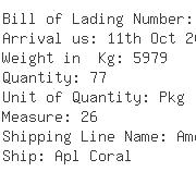 USA Importers of yarn filament - Lyman Container Line