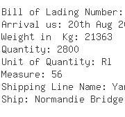 USA Importers of yarn jute - Apex Maritime Co Ord Inc